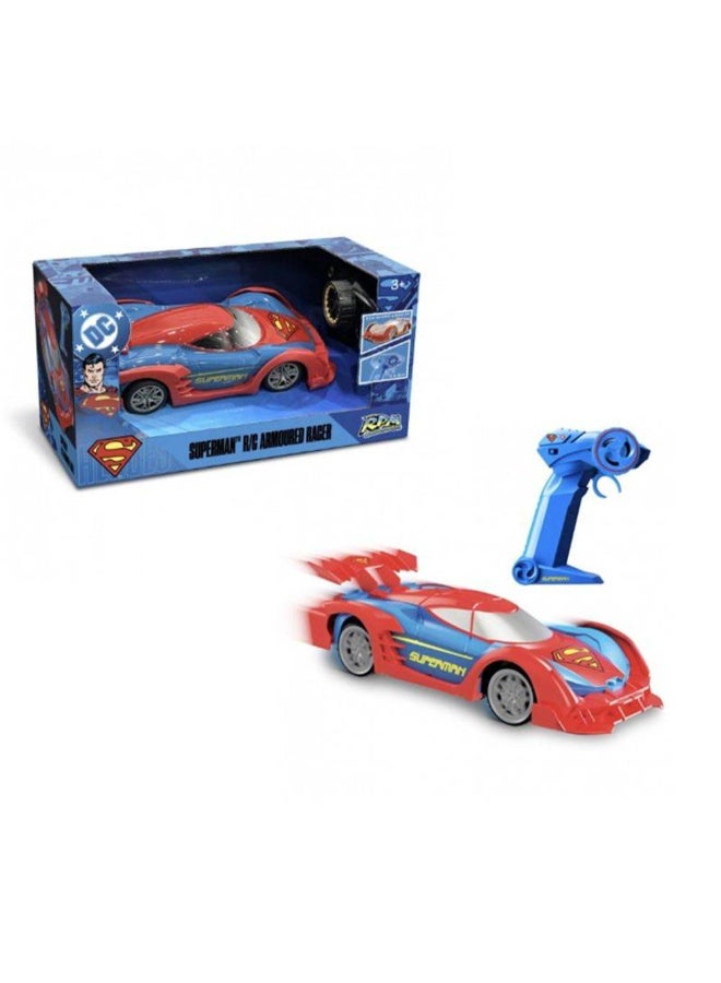 DC سيارة التحكم عن بعد DC سوبرمان Ultimate Metropolis City Armoured Racer (1:10، أحمر/أزرق) - Image 2